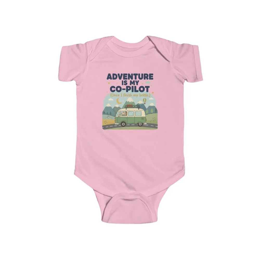 Infant Bodysuit — "Adventure Is My Co-Pilot" RV Baby Onesie
