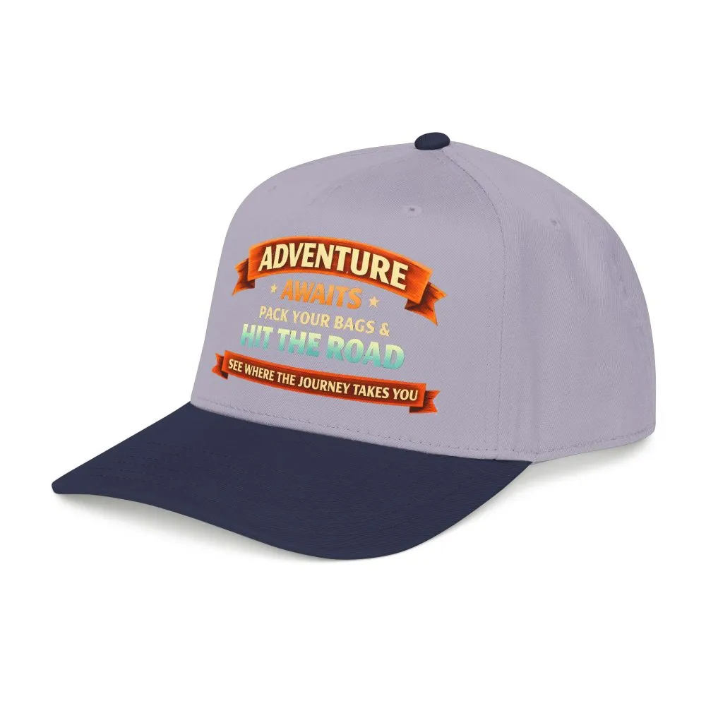 9214298868018431391_2048.jpeg Baseball Cap - "Adventure Awaits-Pack Your Bags" Design Scenic-Line