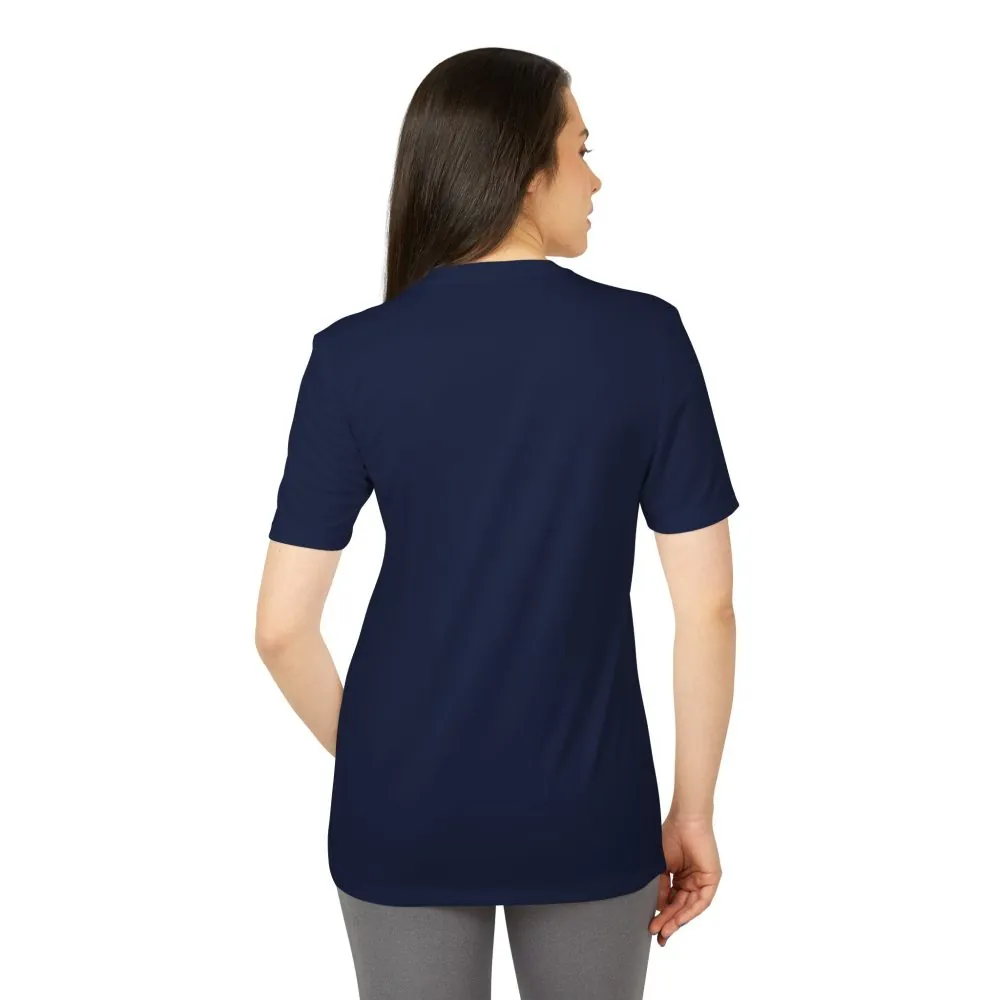 T-Shirt(Adidas) - 'Adventure Awaits-Go Where You Feel Most Alive' (Only Front printed)