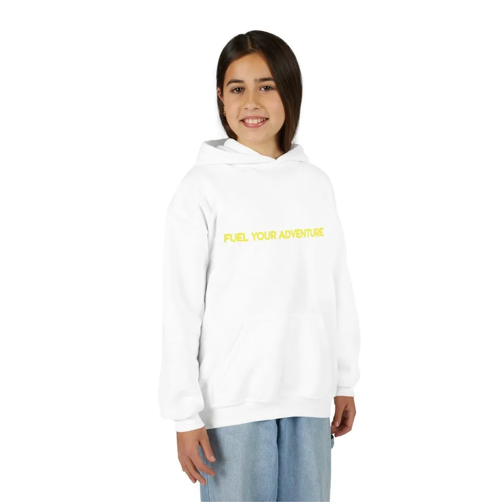 Youth Hoodie(Gildan) – "Fuel Your Adventure" (Design Sitcom-Line)