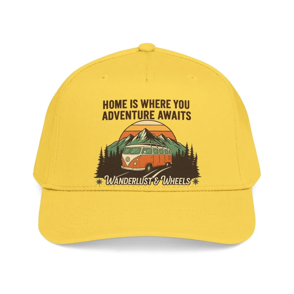 9242120484268570719_2048.jpeg Baseball Cap - "Home Is Where You Adventure Awaits" Mid Profile Baseball Cap