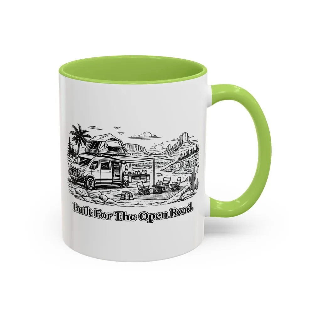 9251718969380289119_2048.jpeg Accent Coffee Mug (11, 15oz) — "Built For The Open Road" Design Minimal-Line