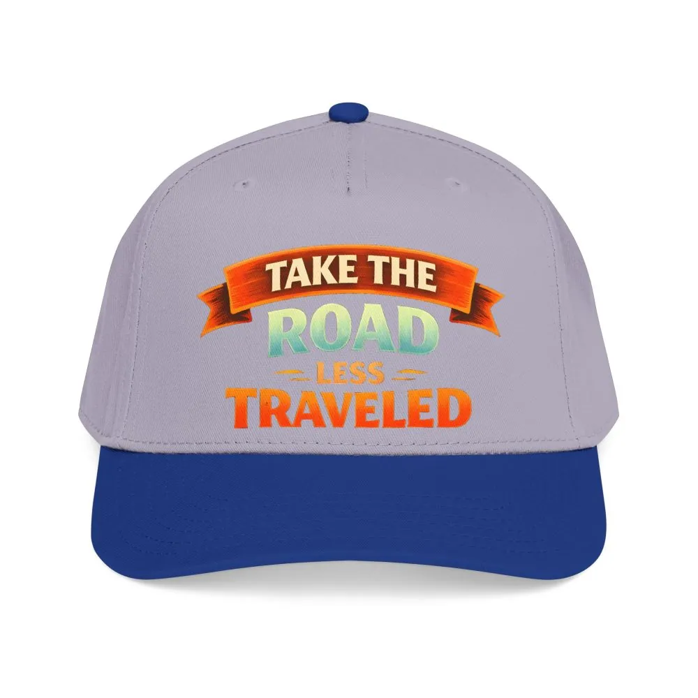 Baseball Cap - "Take The Road Less Traveled" Design Scenic-Line