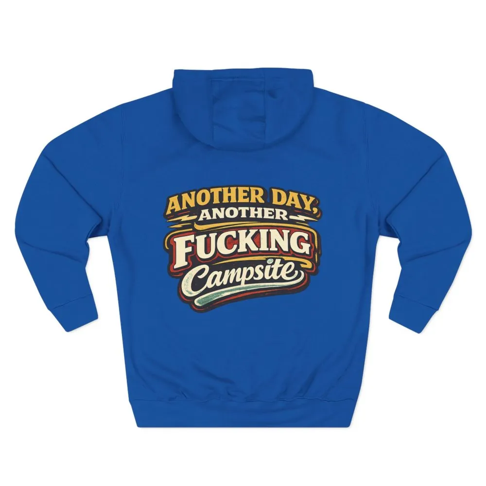 Three-Panel Fleece Hoodie - "Another Day" Design F**K-Line