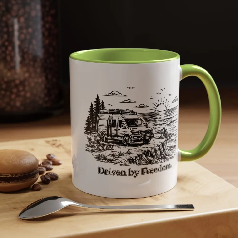 9306758896214706590_2048.jpeg Accent Coffee Mug (11, 15oz) — "Driven By Freedom" Design Minimal-Line