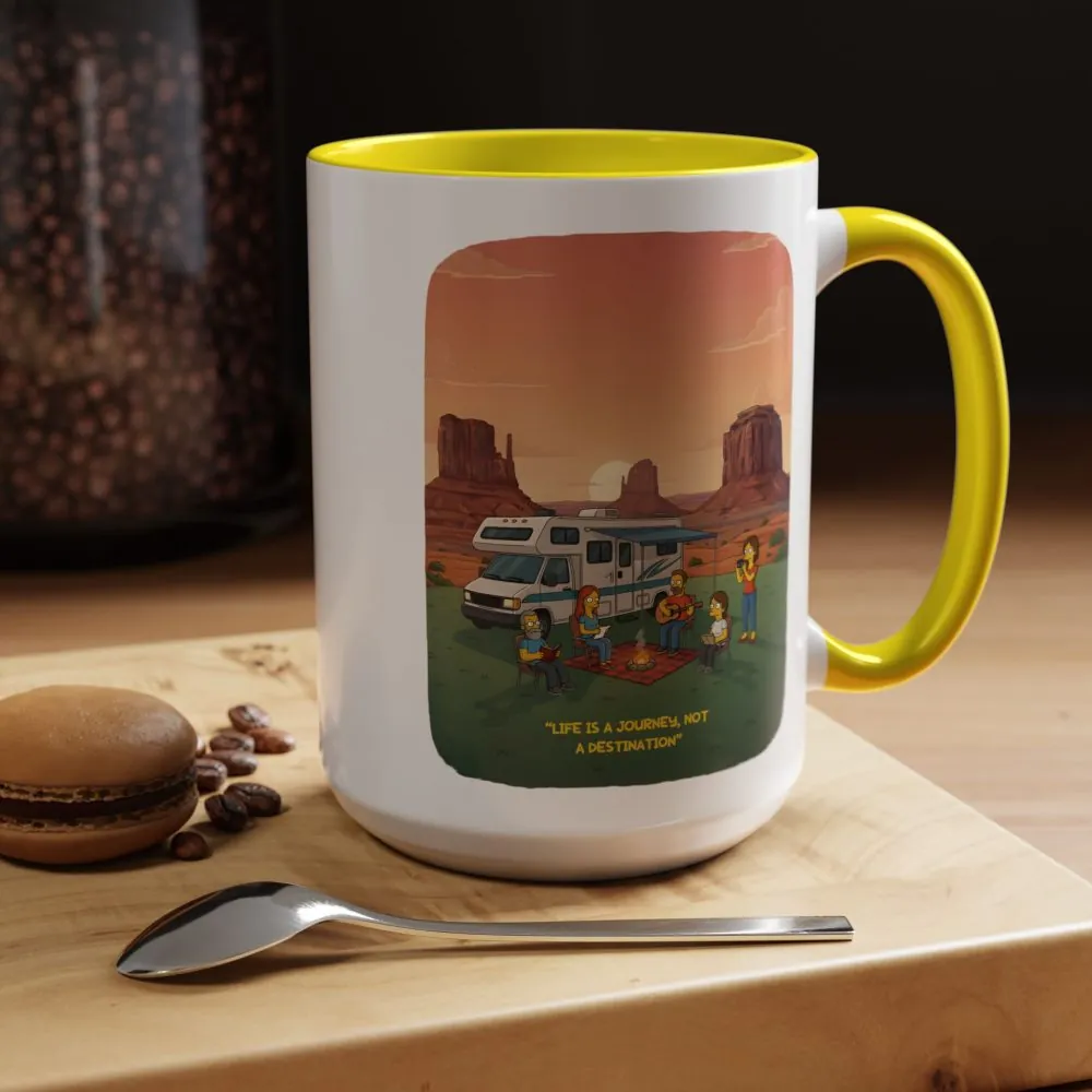 9310627851863788992_2048.jpeg Accent Coffee Mug (11, 15oz) — "Life Is A Journey-Not A Destination" Design Sitcom-Line