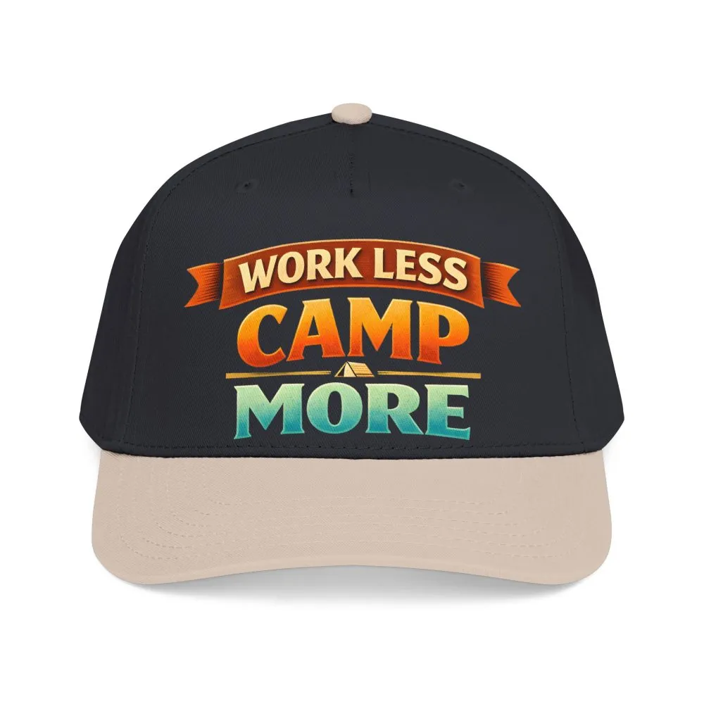 9321411324170717280_2048.jpeg Baseball Cap - "Work Less-Camp More" Design Scenic-Line