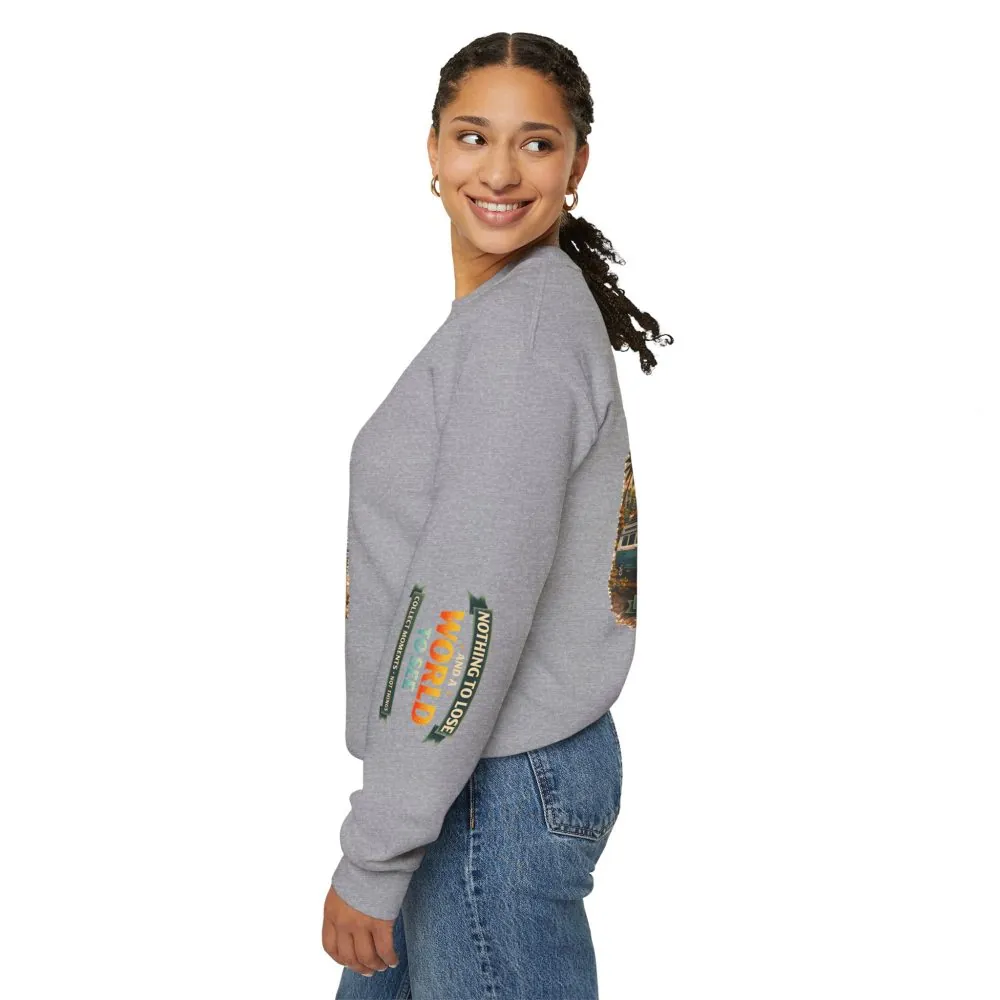 Unisex Heavy Blend™ Crewneck Sweatshirt — "Nothing To Lose" Design Scenic-Line