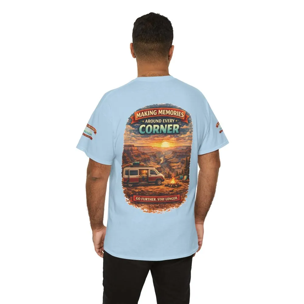 Unisex Heavy Cotton Tee — "Making Memories" Design Scenic-Line