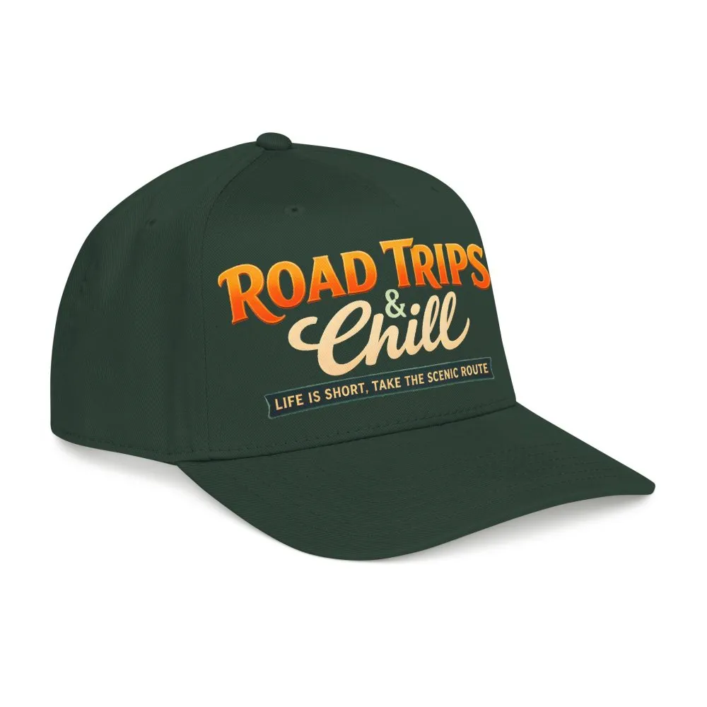 Baseball Cap - "Road Trips And Chill" Design Scenic-Line