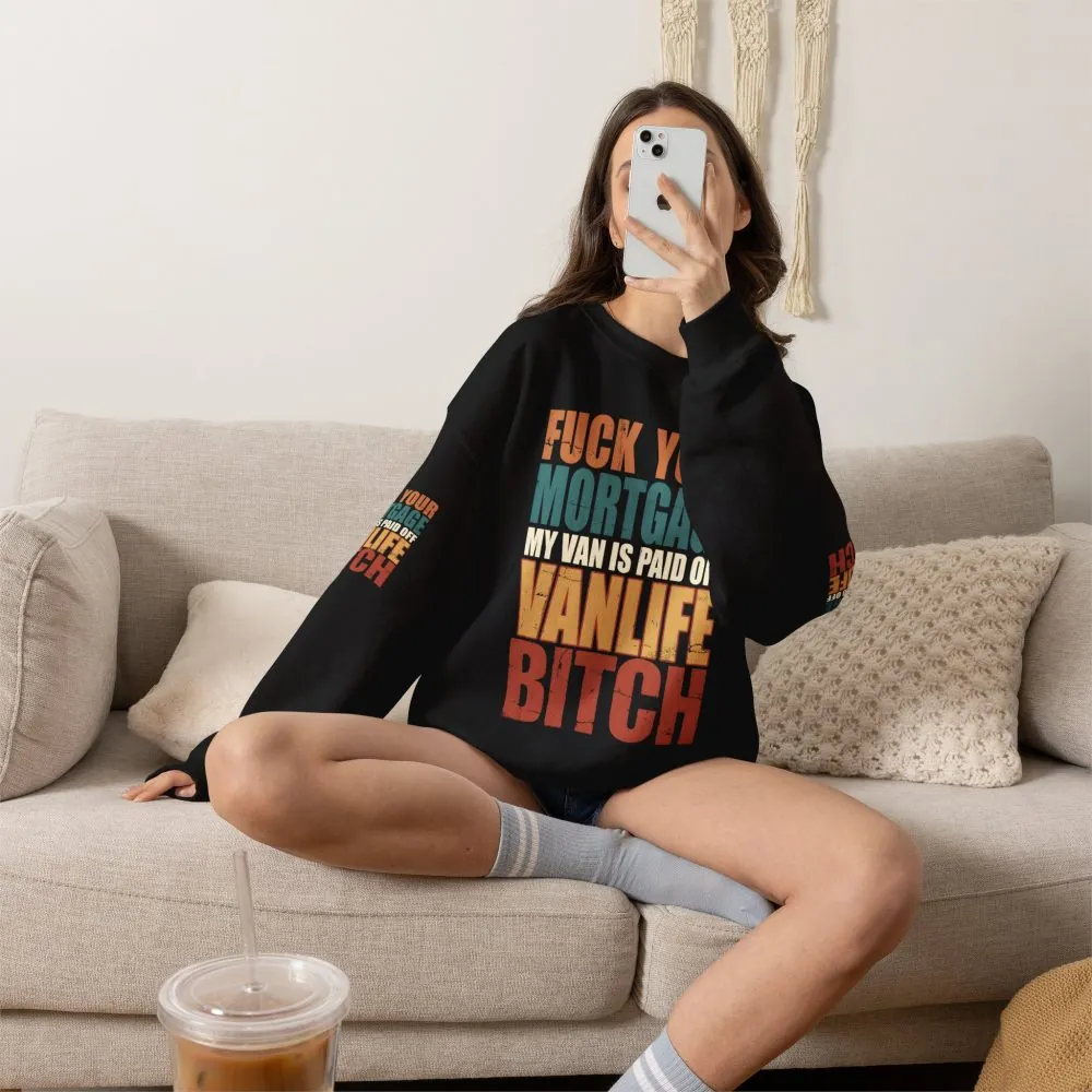 9345938350064481124_2048.jpeg Unisex Heavy Blend™ Crewneck Sweatshirt — "Fuck Your Mortgage" Design F**K-Line