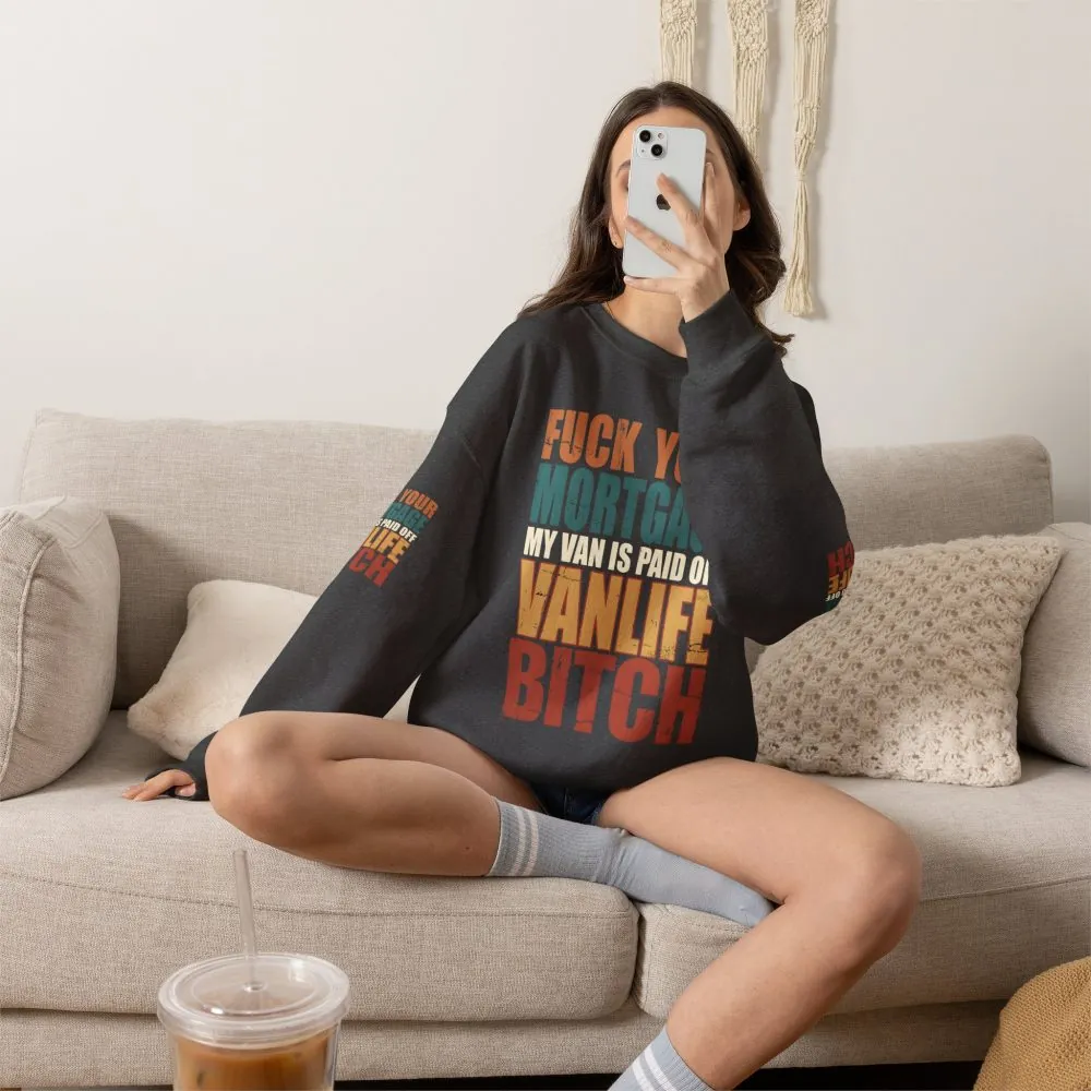 9348730218811094208_2048.jpeg Unisex Heavy Blend™ Crewneck Sweatshirt — "Fuck Your Mortgage" Design F**K-Line