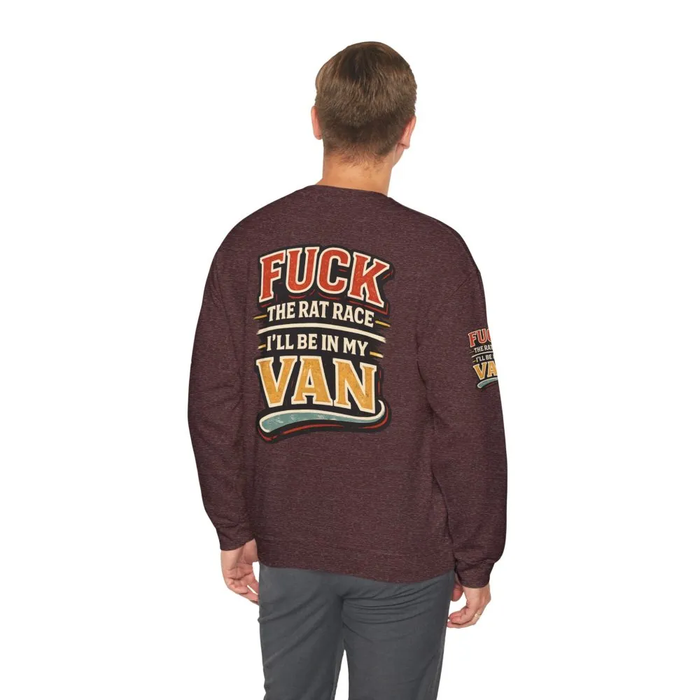 9377220899759795326_2048.jpeg Unisex Heavy Blend™ Crewneck Sweatshirt — "Fuck The Rat Race" Design F**K-Line