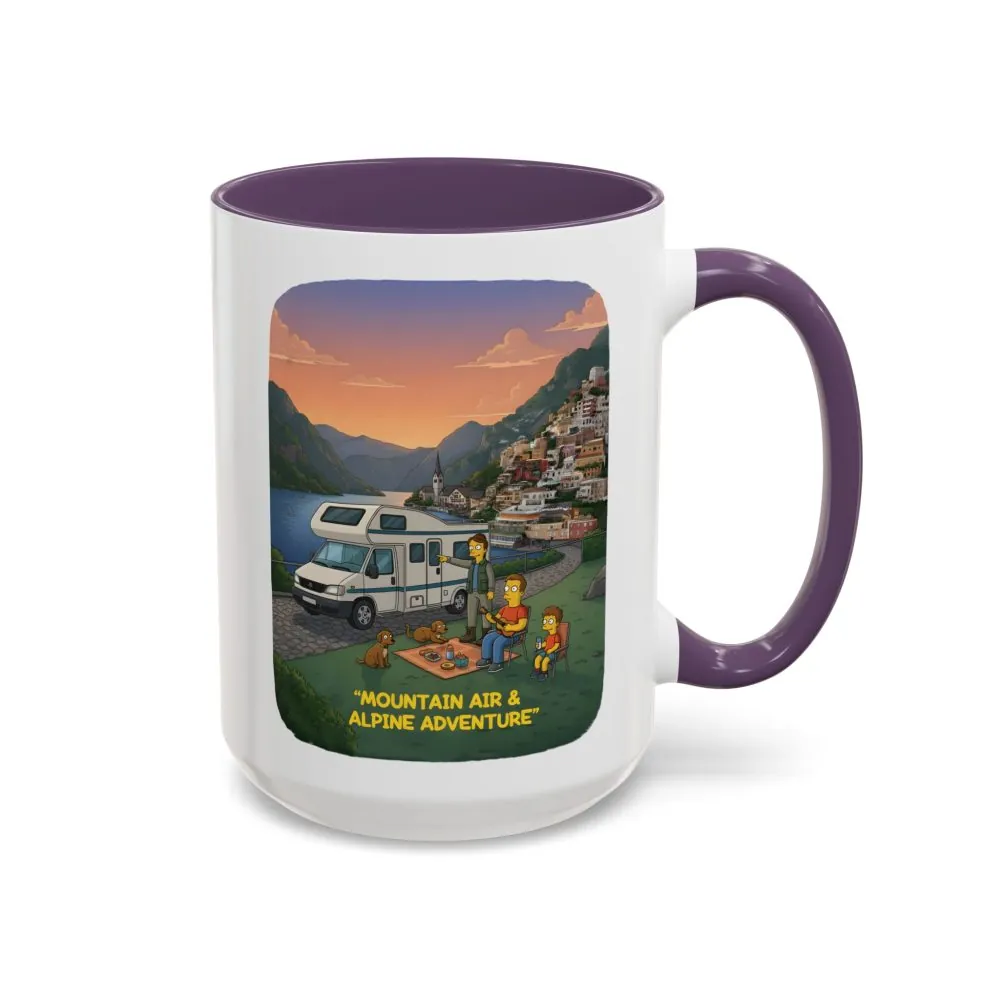 9395419474938090207_2048.jpeg Accent Coffee Mug (11, 15oz) — "Mountain Air-Alpine Adventure" Design Sitcom-Line