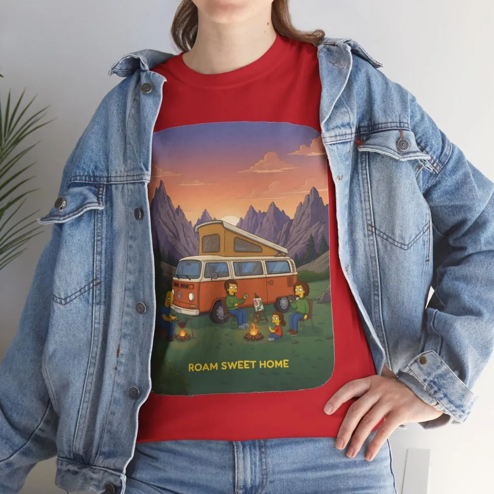 9417331545836237006_2048.jpeg Unisex Heavy Cotton Tee — "Roam Sweet Home" Design Sitcom-Line