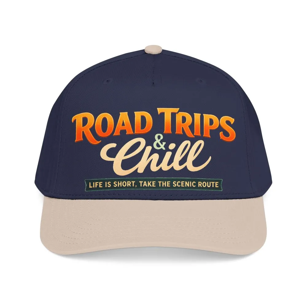 Baseball Cap - "Road Trips And Chill" Design Scenic-Line