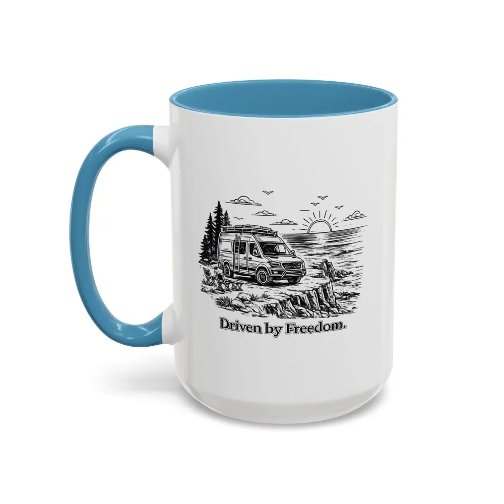 9446341368586730037_2048.jpeg Accent Coffee Mug (11, 15oz) — "Driven By Freedom" Design Minimal-Line