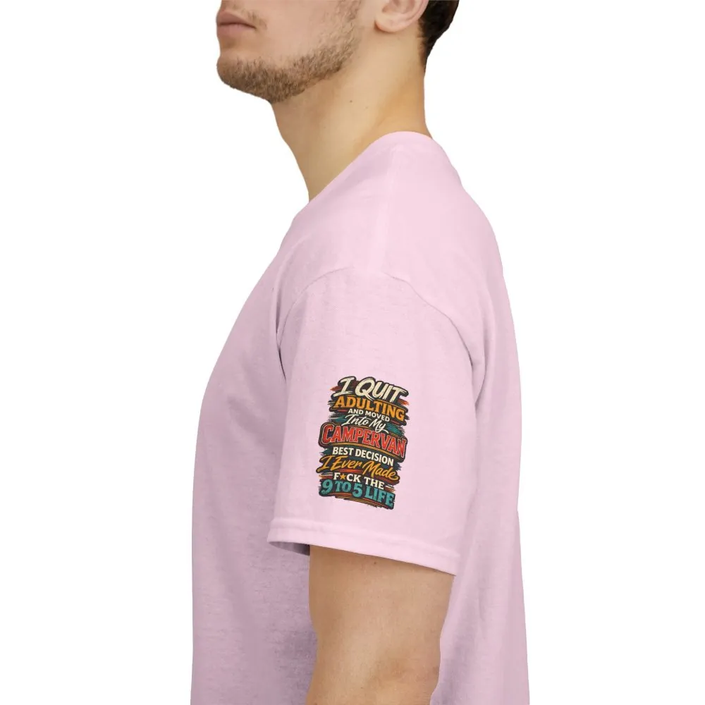 Unisex Heavy Cotton Tee — "I Quit Adulting" Design F**K-Line