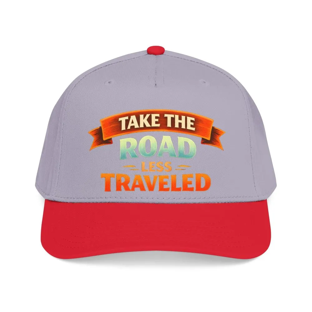 Baseball Cap - "Take The Road Less Traveled" Design Scenic-Line