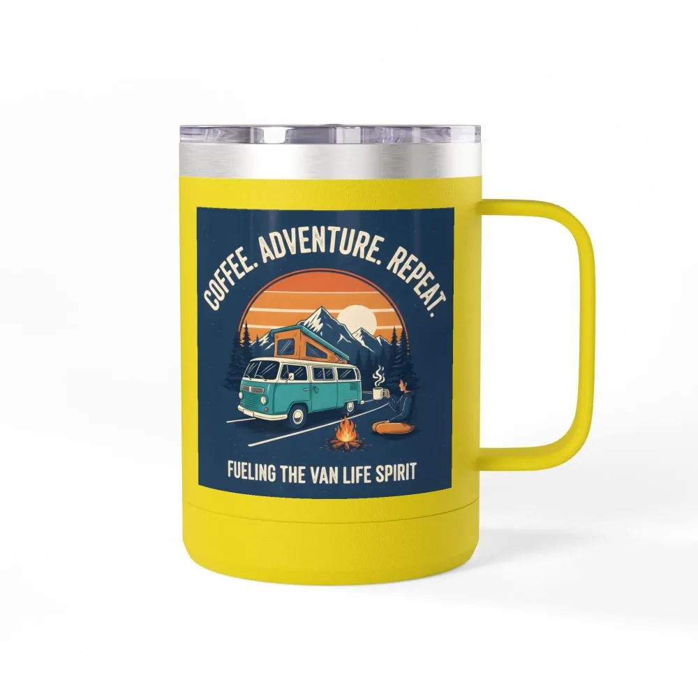 9478163520929304323_2048.jpeg Coffee Mug Tumbler, 15oz — “Coffee. Adventure. Repeat.”