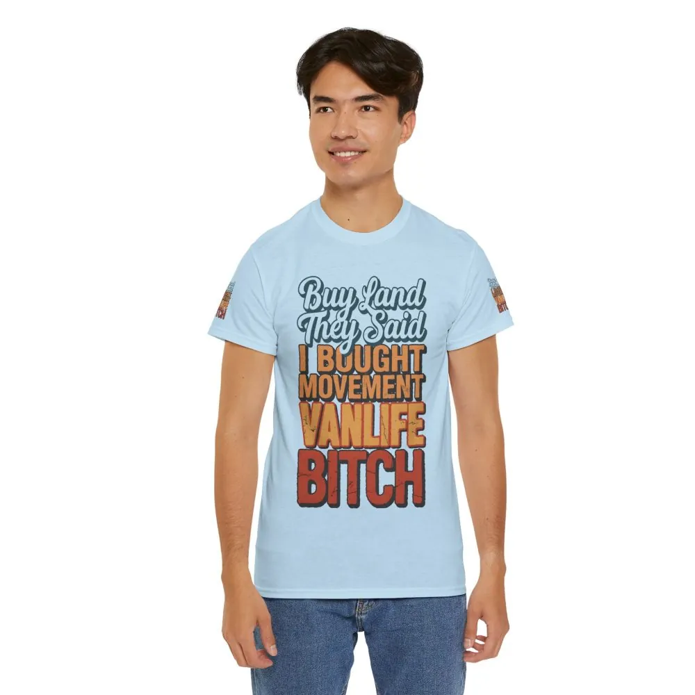 9506404094974693799_2048.jpeg Unisex Heavy Cotton Tee — "Buy Land They Said" Design F**K-Line