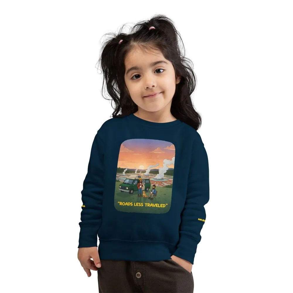 Toddler Sweatshirt - "Roads Less Traveled" (Design Sitcom-Line)