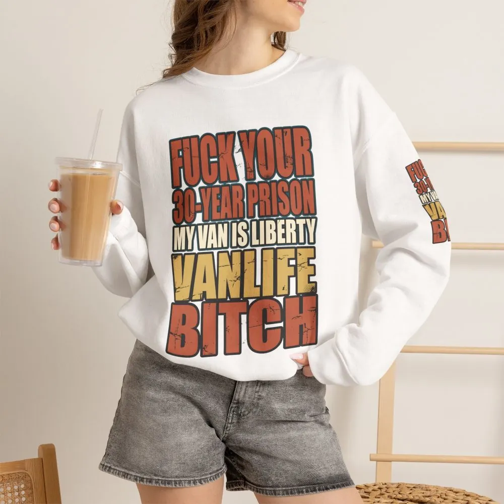 Unisex Heavy Blend™ Crewneck Sweatshirt — "Fuck Your 30 Year" Design F**K-Line