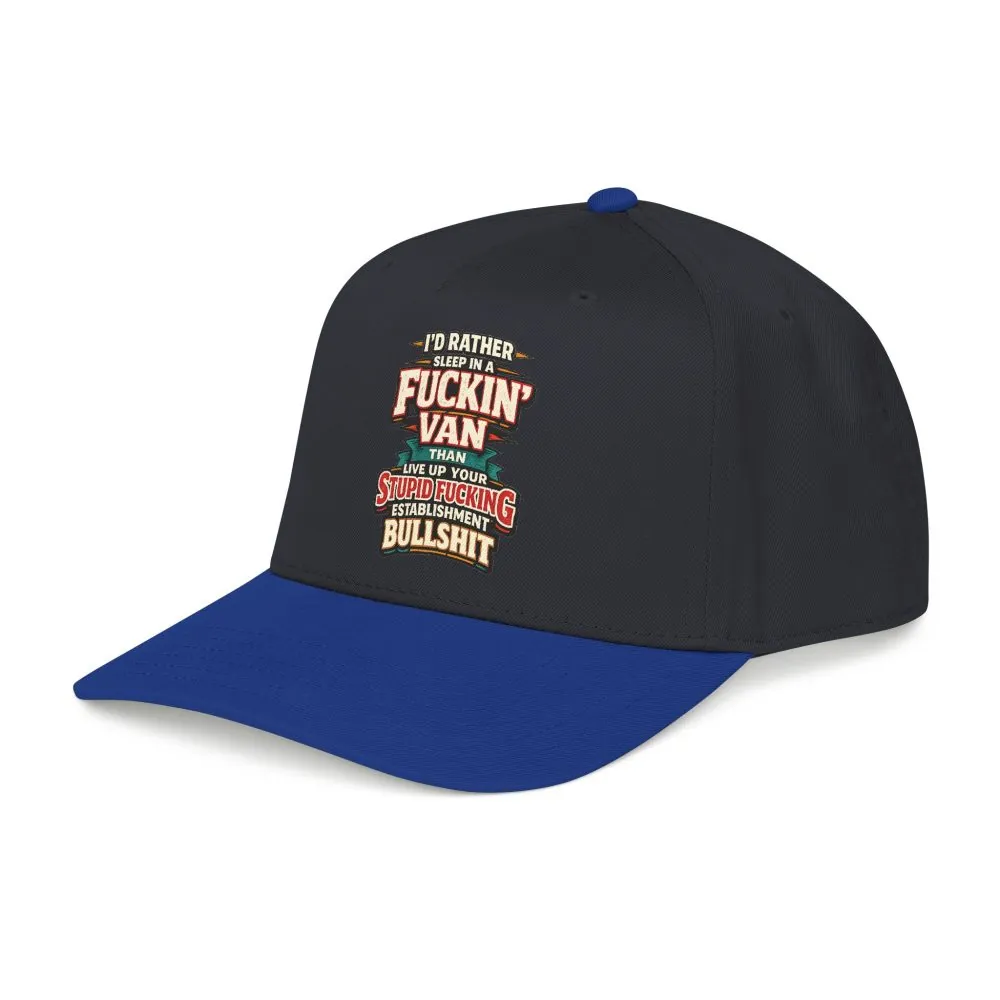 Baseball Cap - "I´d Rather Sleep in A Fucking Van" Design F**K-Line