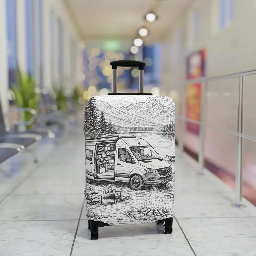 9576801591801392810_2048.jpeg Luggage Cover — Adventure Camper Sketch Travel Suitcase