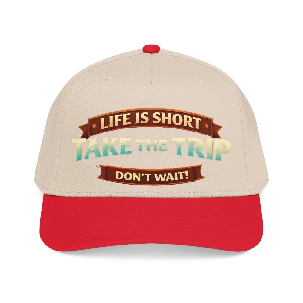 959056147116631777_2048.jpeg Baseball Cap - "Live Is Short Take The Trip" Design Scenic-Line