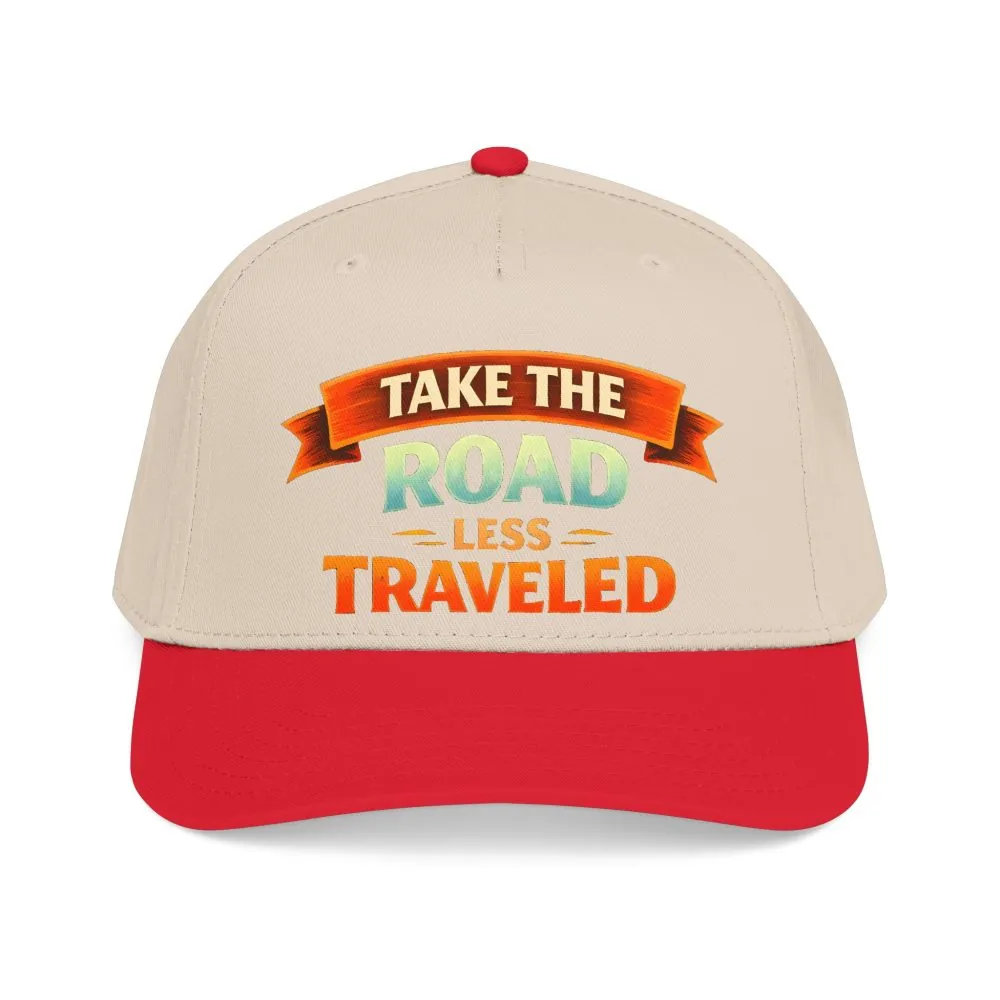 Baseball Cap - "Take The Road Less Traveled" Design Scenic-Line