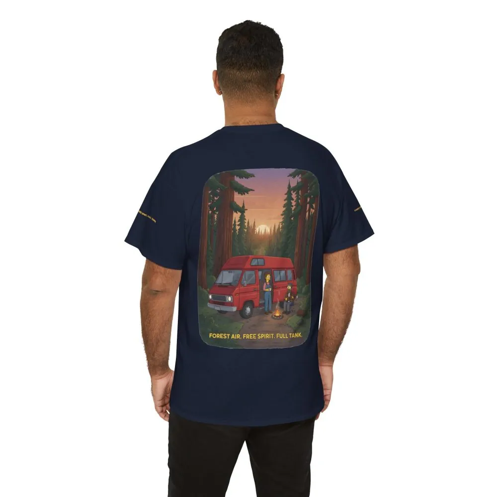 9714163213391945667_2048.jpeg Unisex Heavy Cotton Tee — "Forest Air Free Spirit Full Tank" Design Sitcom-Line