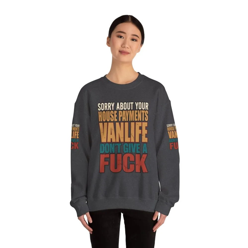 9716335385889490009_2048.jpeg Unisex Heavy Blend™ Crewneck Sweatshirt — "Sorry About Your House Payments" Design F**K-Line