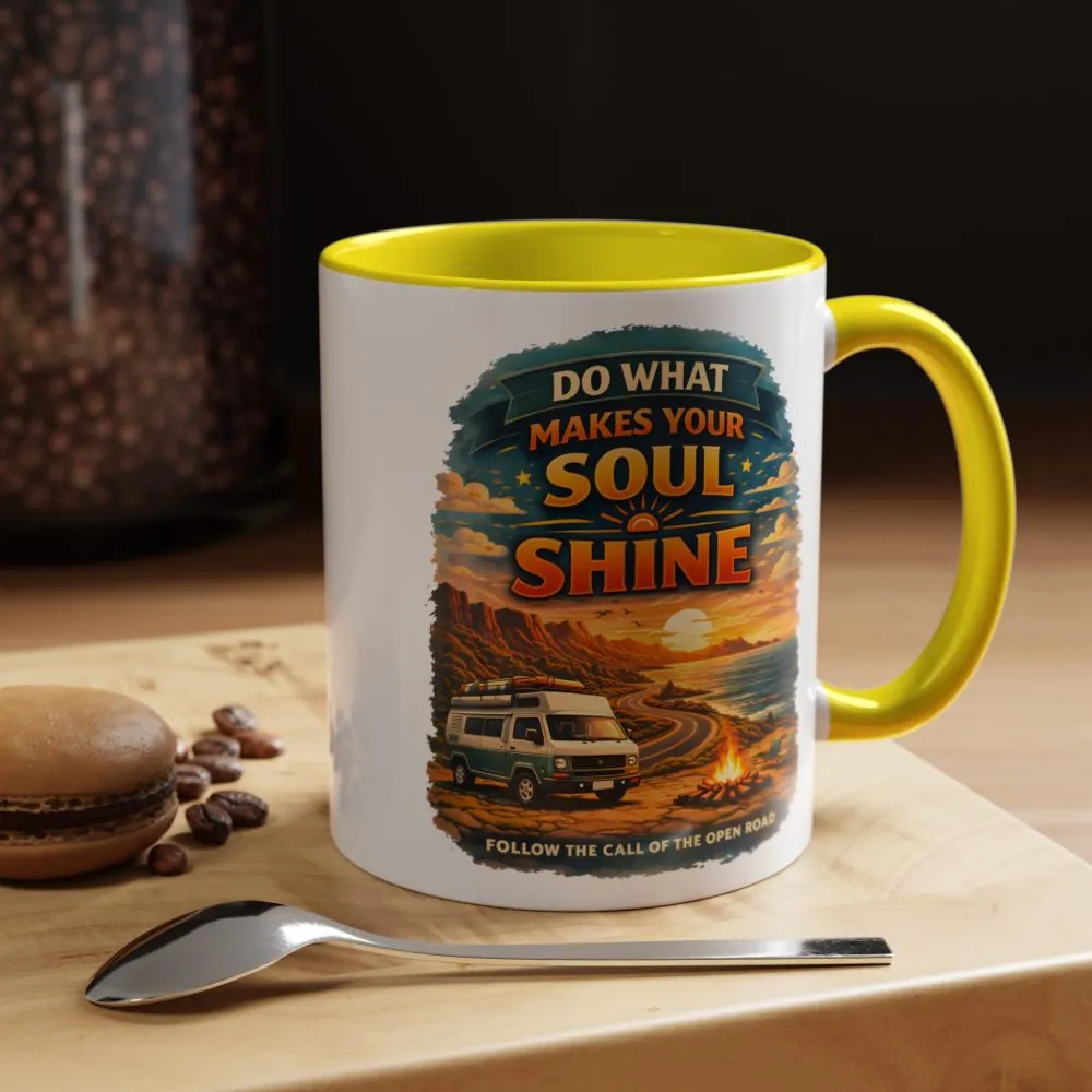 9717690713602607062_2048.jpeg Accent Coffee Mug (11, 15oz) — "Do What Makes Your Soul Shine" Design Scenic-Line