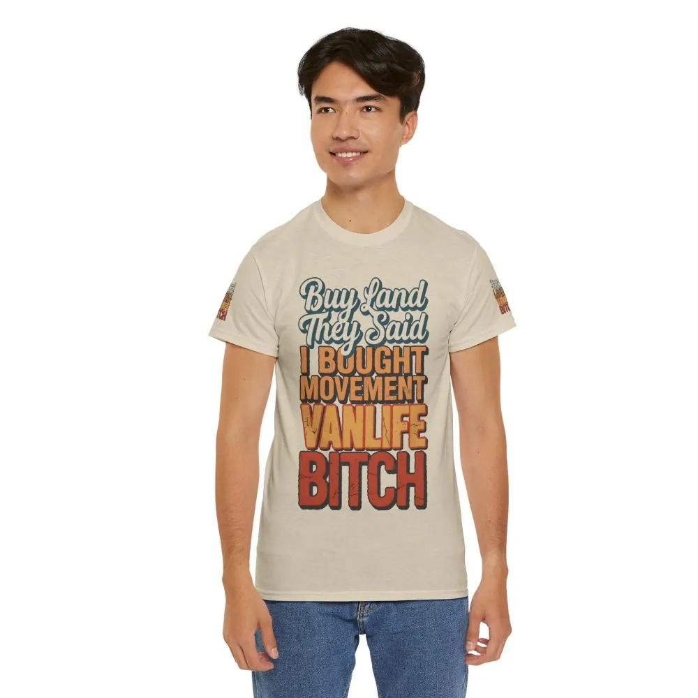 9727341503221207172_2048.jpeg Unisex Heavy Cotton Tee — "Buy Land They Said" Design F**K-Line