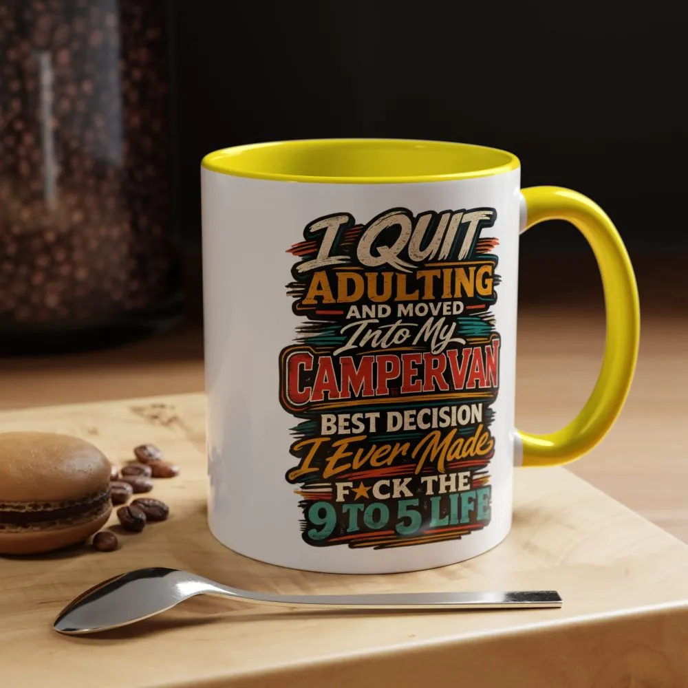 9728770493440071756_2048.jpeg Accent Coffee Mug (11, 15oz) — "I Quit Adulting" Design F**K-Line