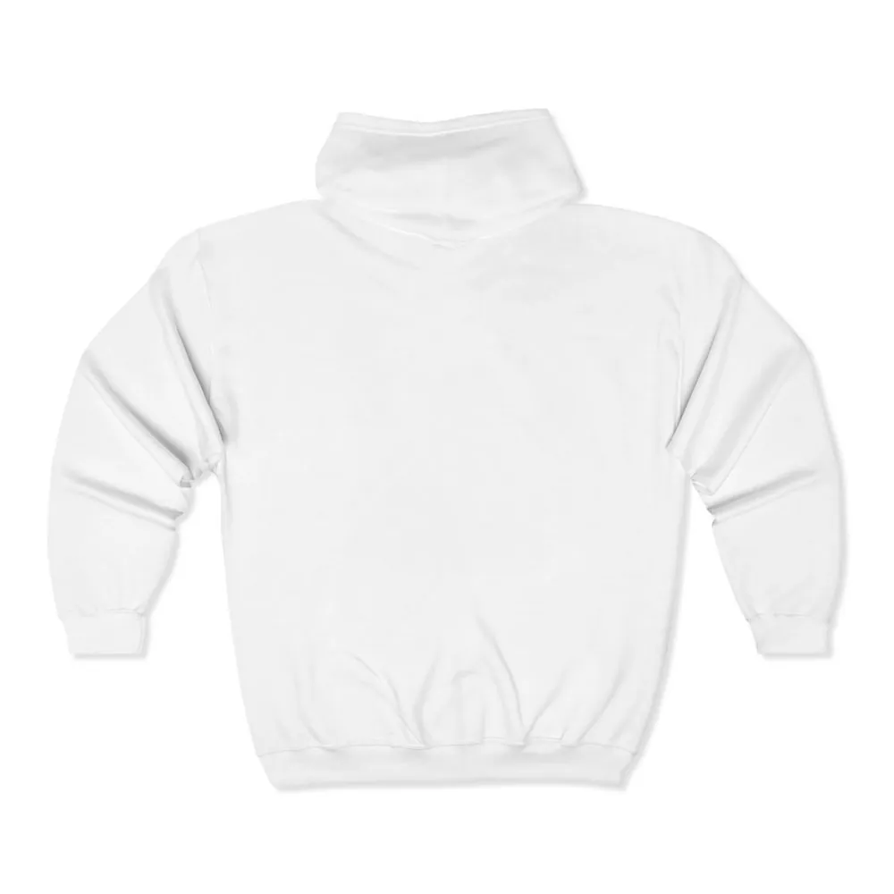 Zip Hoodie — "Adventure Awaits-Go Where You Feel Most Alive" (Only Front Printed) Camper Van Adventure Zip-Up