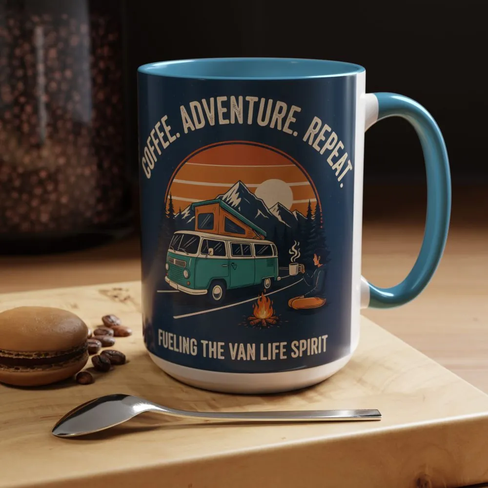 9755479138629681047_2048.jpeg Accent Coffee Mug (11, 15oz) - "Coffee. Adventure. Repeat."