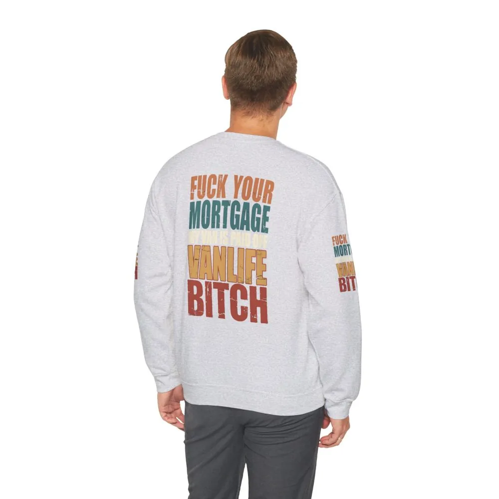 9810310944705708643_2048.jpeg Unisex Heavy Blend™ Crewneck Sweatshirt — "Fuck Your Mortgage" Design F**K-Line
