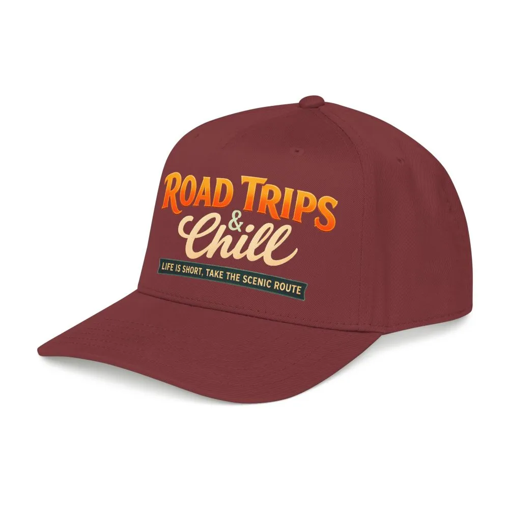Baseball Cap - "Road Trips And Chill" Design Scenic-Line