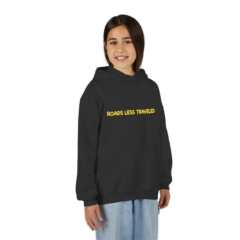Youth Hoodie(Gildan) – "Roads Less Traveled" (Design Sitcom-Line)