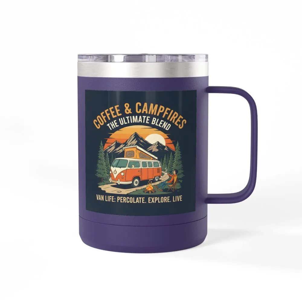 9859042524622410310_2048.jpeg Coffee Mug Tumbler, 15oz — “Coffee & Campfires: The Ultimate Blend”
