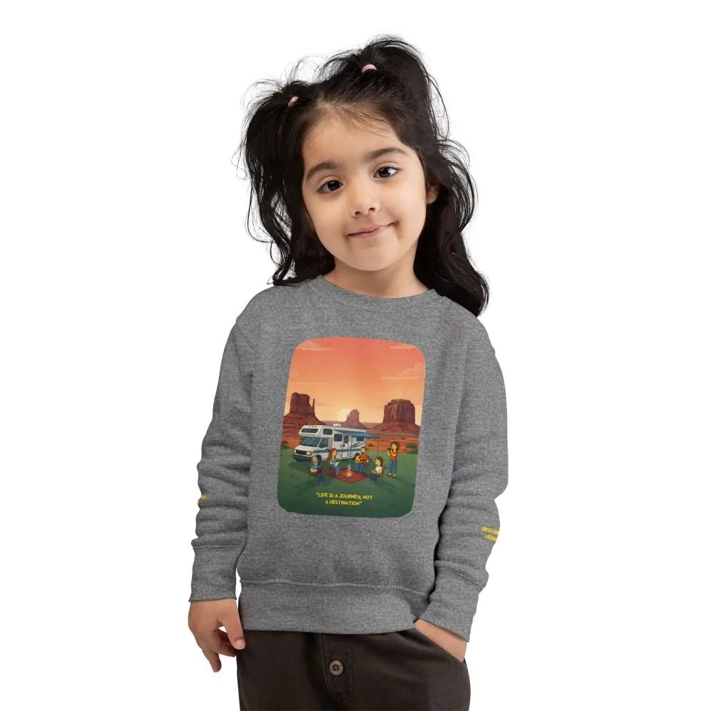 9859161233217718080_2048.jpeg Toddler Sweatshirt - "Life Is A Journey-Not A Destination" (Design Sitcom-Line)