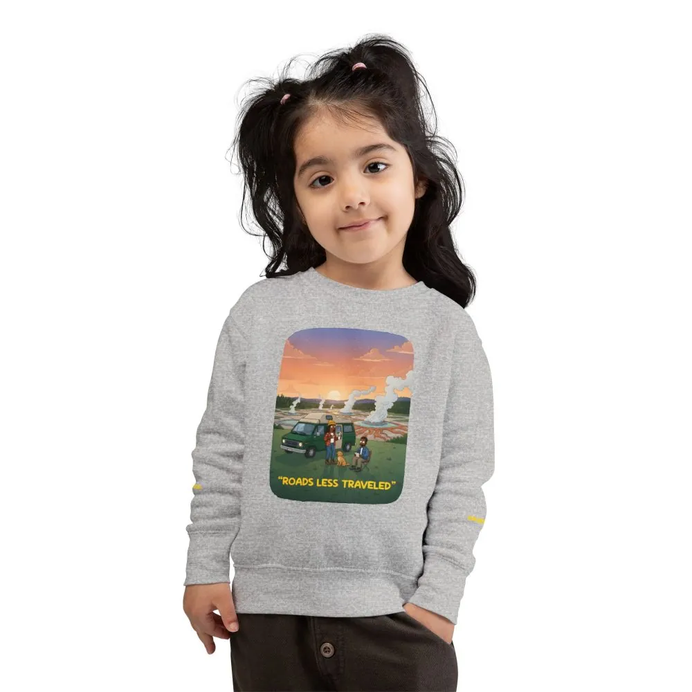 Toddler Sweatshirt - "Roads Less Traveled" (Design Sitcom-Line)