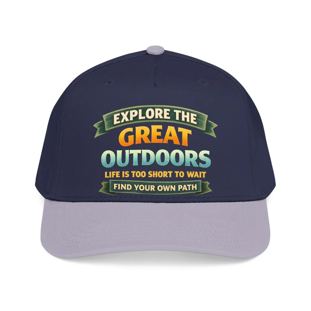Baseball Cap - "Explore The Great Outdoors" Design Scenic-Line