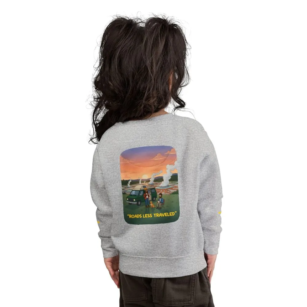 Toddler Sweatshirt - "Roads Less Traveled" (Design Sitcom-Line)